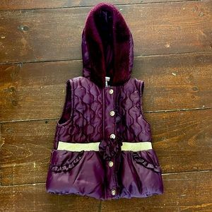 Purple puffer vest